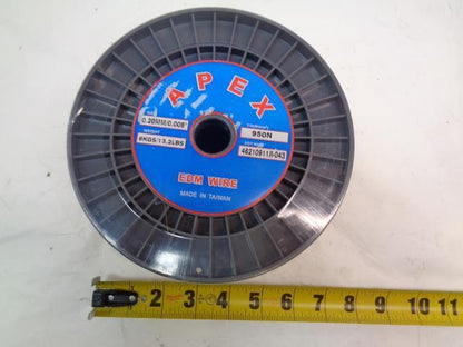 APEX WA008132 EDM BRASS WIRE W/ SPOOL 6.25" 0.20MM 950N 13.2LBS NEW R12