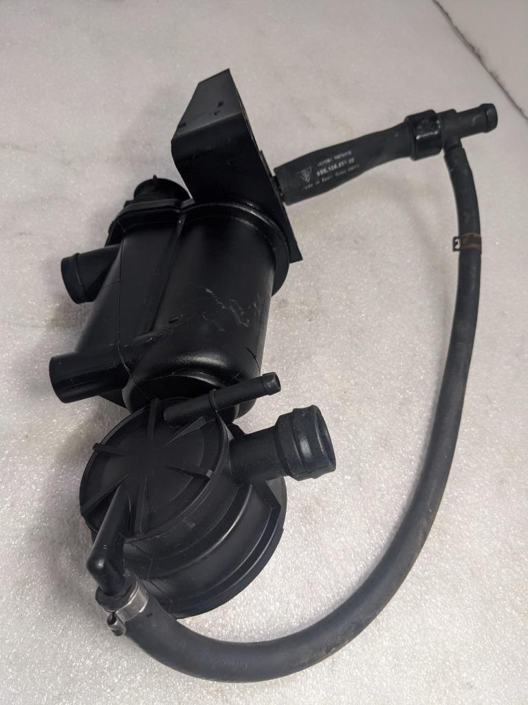 PORSCHE OIL SEPERATOR CRANKCASE VENT VALVE W TUBE 99610702355 USED 996BGL