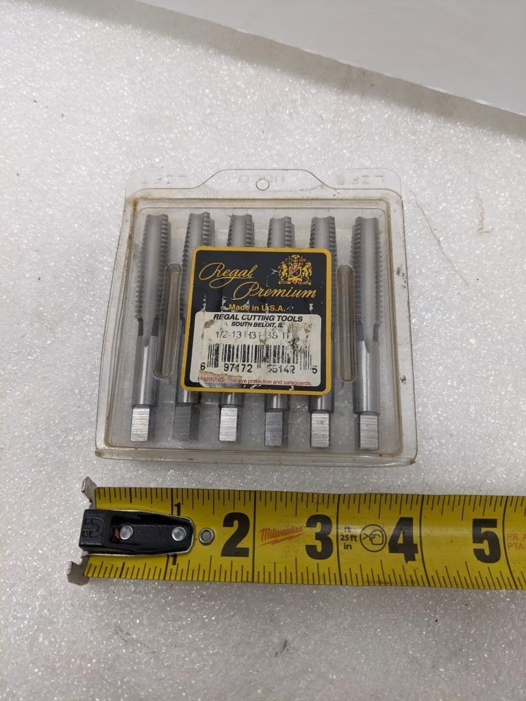 REGAL CUTTING TOOLS 007093AS 1/2-13 H3 4FL STI HAND TAP 6 PACK NEW R22T5