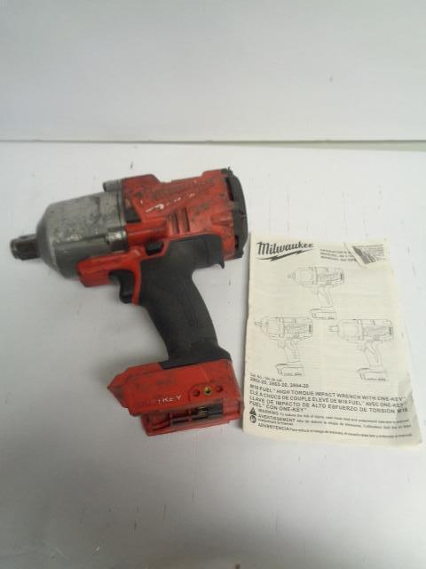 USED MILWAUKEE M18 FUEL HIGH-TORQUE IMPACT WRENCH 1/2 DRIVE 2863-22 BSR35