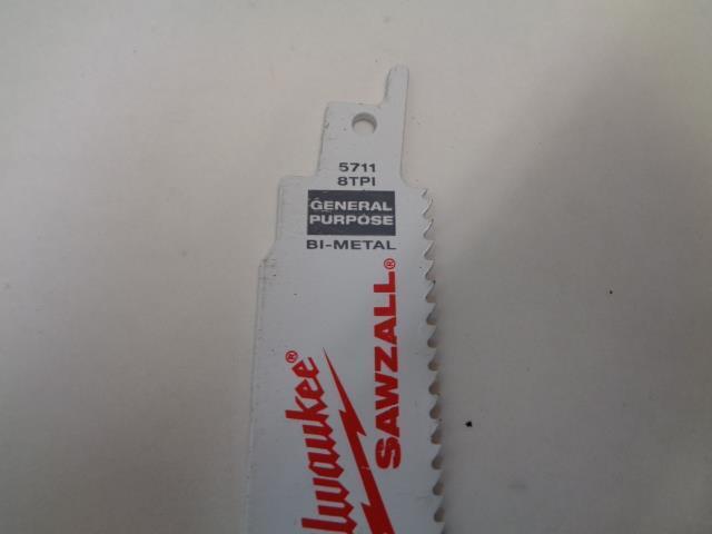 MILWAUKEE 12 IN. MULTI CUTTING SAWZALL SAW BLADES 9 PACK 5711 8TPI SAWP1