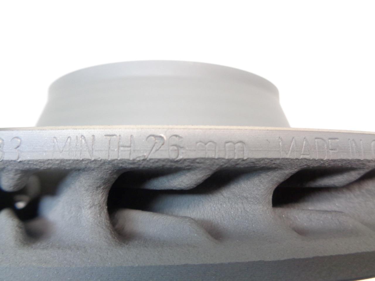 SEBRO 205862C 2010+ PORSCHE PANAMERA REAR RIGHT SLOTTED BRAKE ROTOR R21