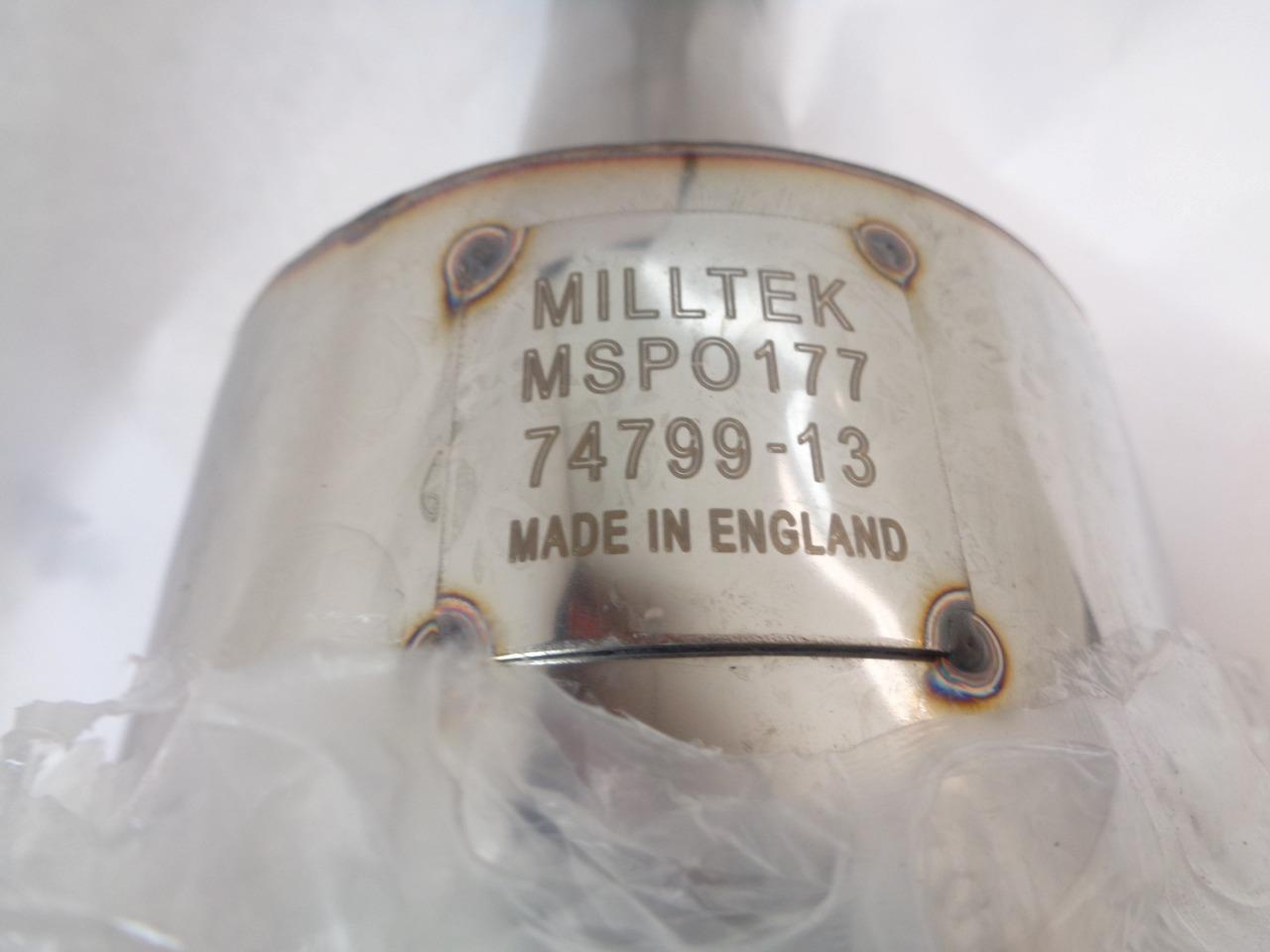 MILLTEK 2005-12 PORSCHE 3.4 GEN2 CAYMAN BOXSTER RESONATED CAT-BACK EXHAUST