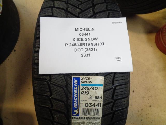 1 MICHELIN X-ICE SNOW P 245 40 19 98H XL TIRE 03441 BQ1