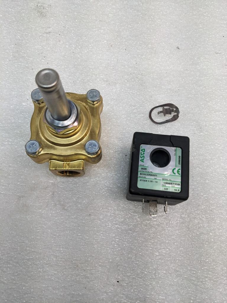 ASCO SCXE220A021 PILOT OPERATED STEAM SOLENOID VALVE 1/2" ORIFICE NEW R27