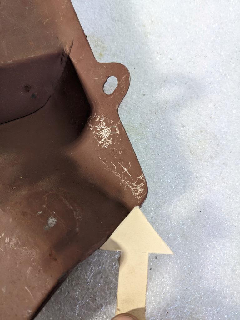 PORSCHE 53906638 RIGHT ENGINE TIN COVER PLATE FOR PORSCHE 356/912 NEW R24T4