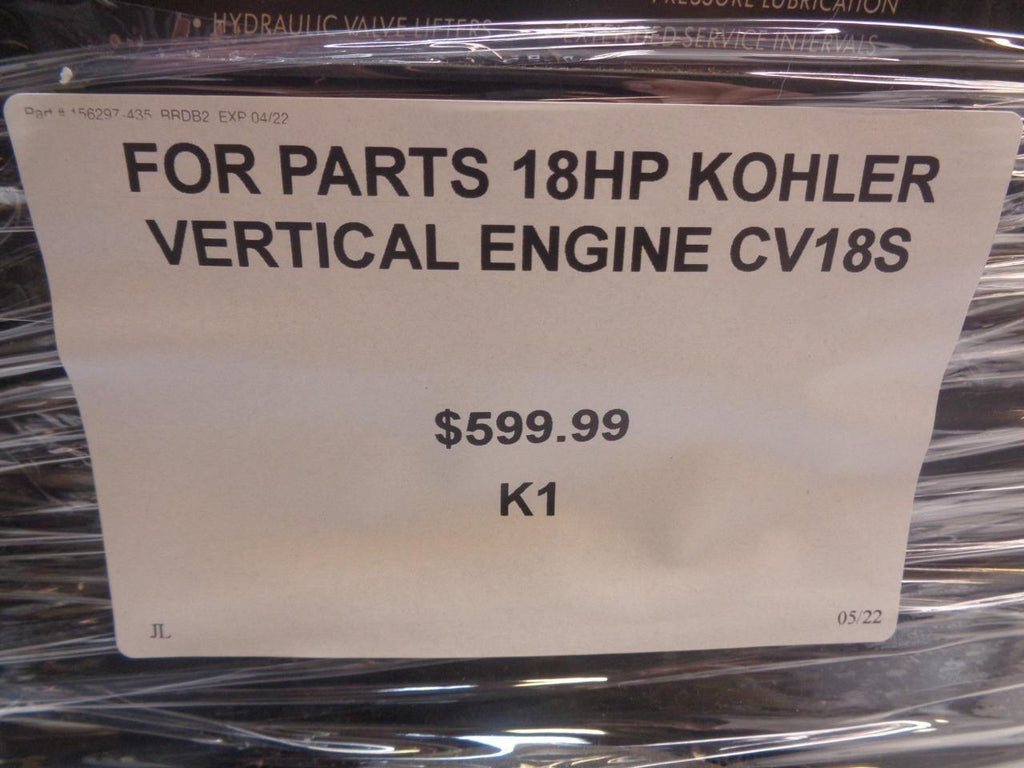 FOR PARTS 18HP KOHLER VERTICAL ENGINE CV18S R32
