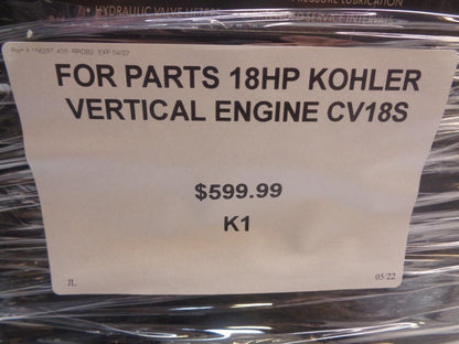 FOR PARTS 18HP KOHLER VERTICAL ENGINE CV18S R32