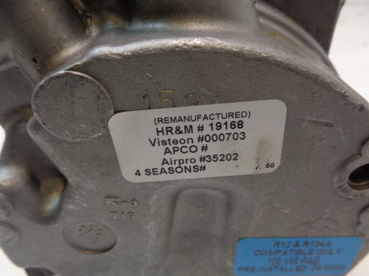 REMAN GPD 19168 AC COMPRESSOR 96-97 INFINITI I30, 95-96 FITS NISSAN MAXIMA R2