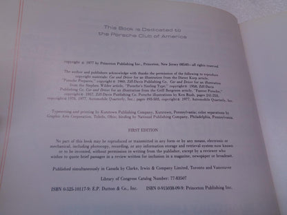 FIRST EDITION PORSCHE: EXCELLENCE WAS EXPECTED KARL LUDVIGSEN HARDCOVER BOOK R31