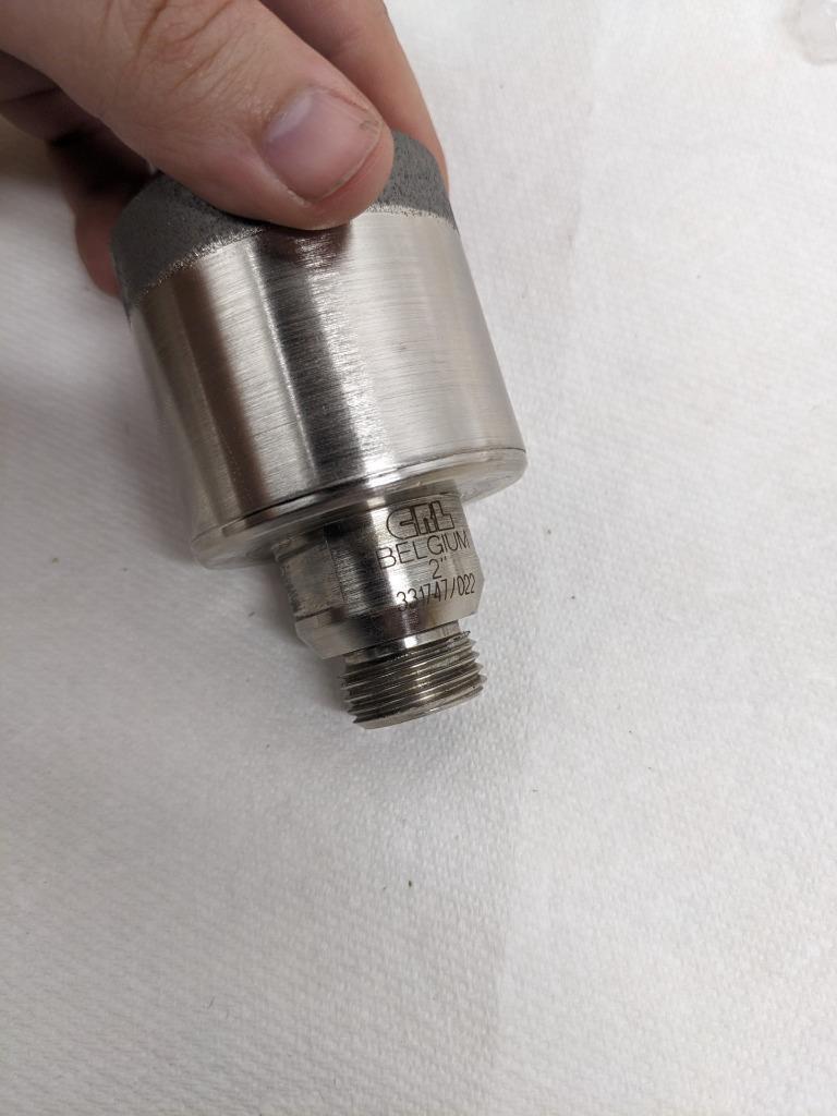 CRL HBT2 331747/022 2" BELGIAN THREAD ELECTRO-FORMED DIAMOND DRILL NEW D0