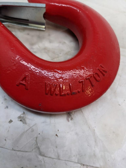 YONGXIN W.L.L. 7 TON HOIST HOOK 1" CLIP 11LBS NEW R15