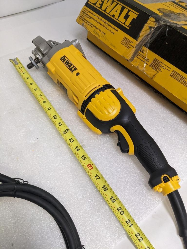 DEWALT DWE4597N PROTECT LARGE ANGLE GRINDER 7" DIA WHEEL 120 VAC NO-LOCK NEW R35