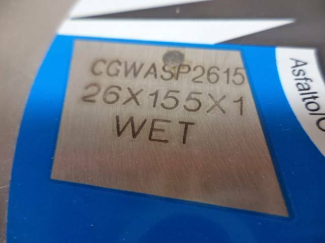 NEW NORTON CHARGER 26" x .155 WET ASPHALT CUTTING DIAMOND BLADE CGWASP2615 SP2