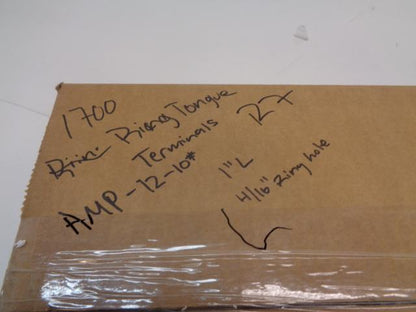 RING TONGUE TERMINAL CONNECTORS PACK 1700 1" L X 4/16" RING HOLE AMP- 12-10* R5