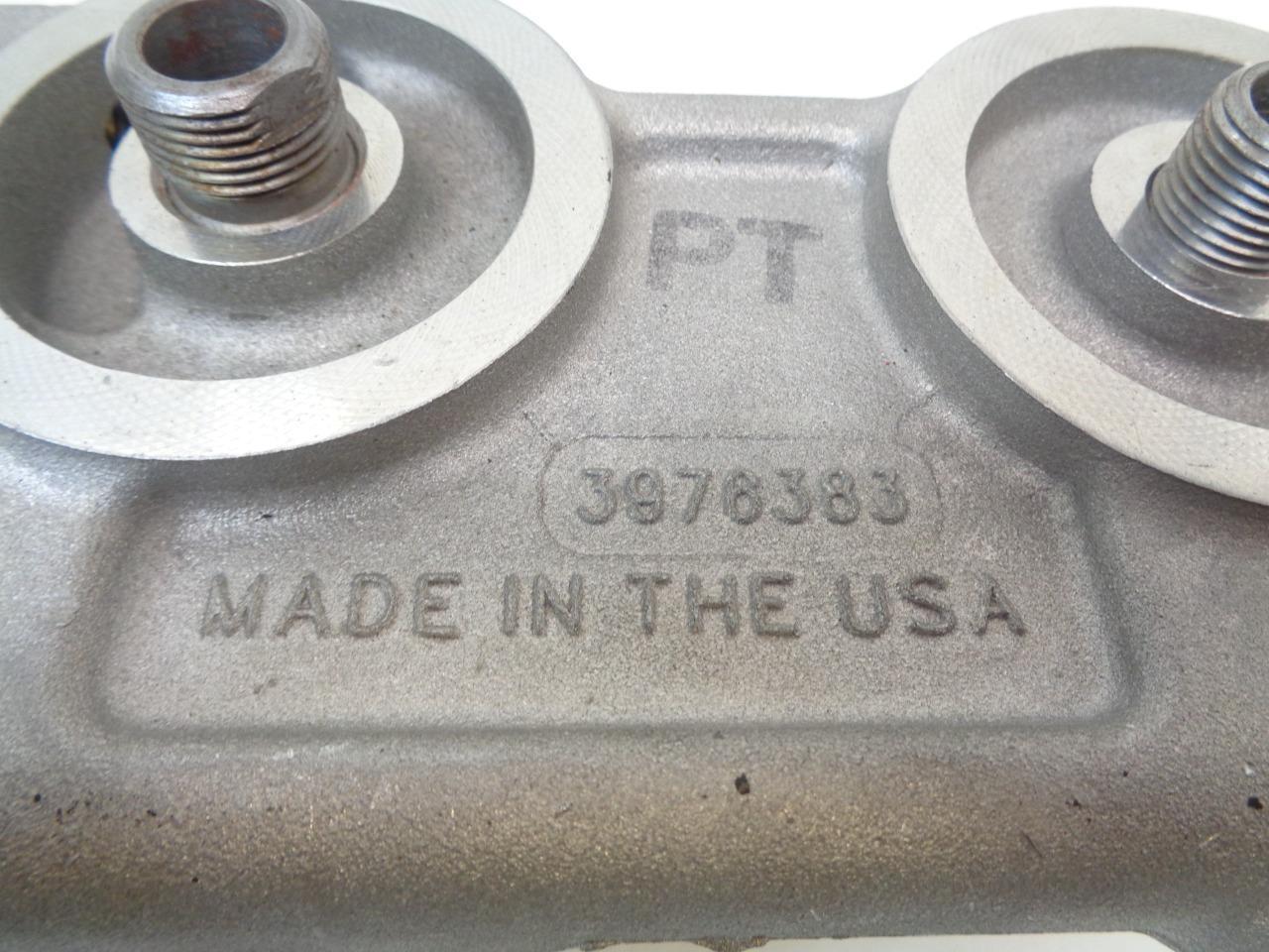 CUMMINS FLEETGUARD DUAL HYDRAULIC OIL FILTER HOUSING 3976383 R11