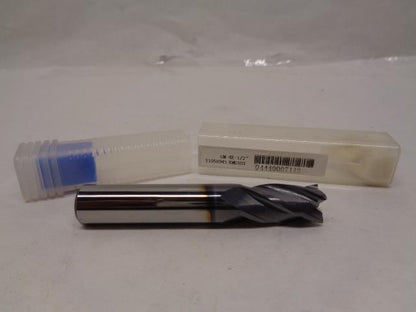 NEW ZCC-CT 1/2" SOLID CARBIDE 30° HELIX ALTiN COATED ENDMILL GM-4E-1/2 R22BM