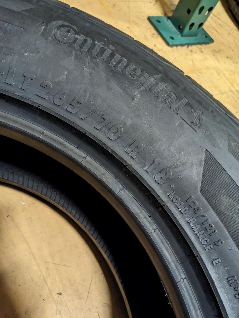 NOS CONTINENTAL TERRIAN CONTACT LT 265 70 18 124/121S LRE 10PLY TIRE15571770000