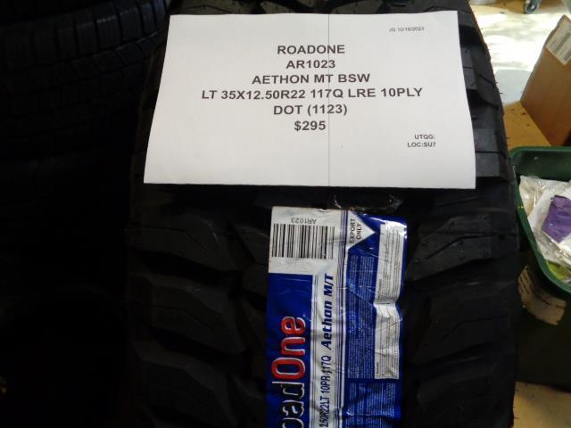 ROADONE AETHON BSW LT 35 12.50 22 117 LRE 10PLY TIRE AR1023 BQ4