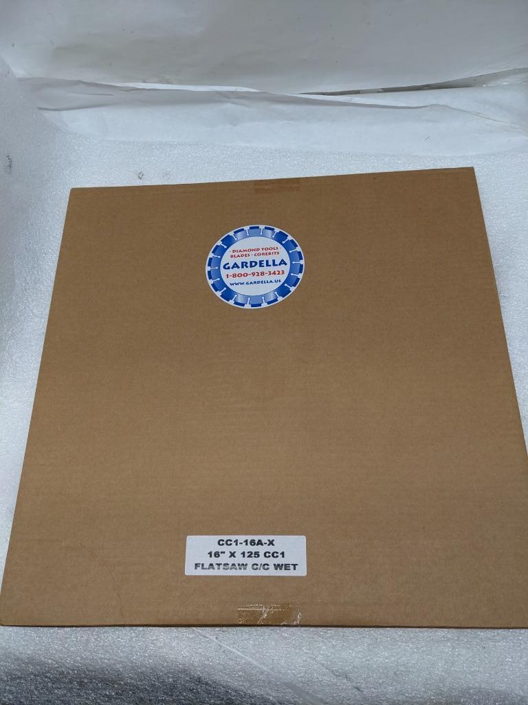 GARDELLA CONCRETE FLATSAW BLADE 35-72HP SOFT BOND CC1-16A NEW R7