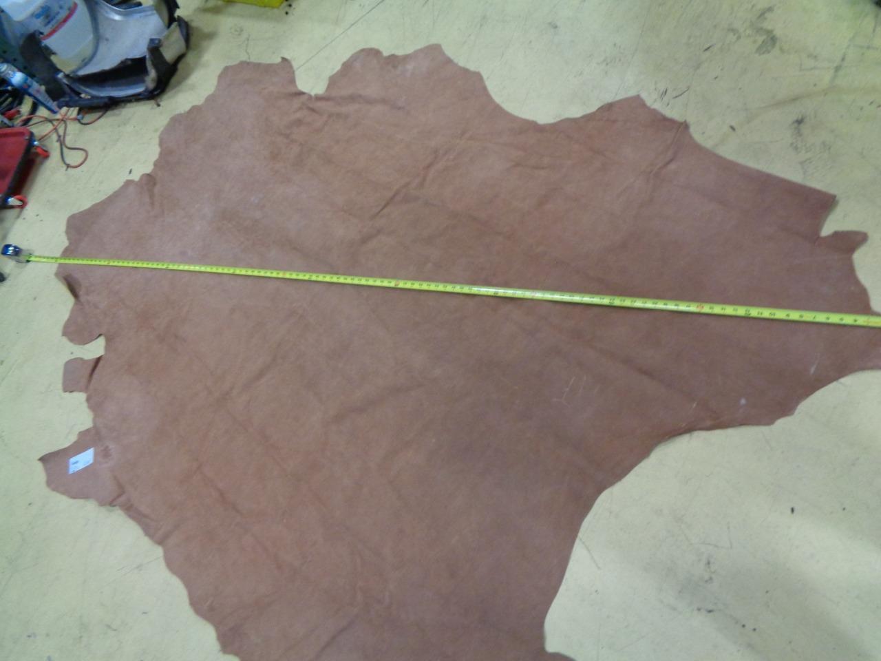 TAN LEATHER HIDE 43.48 SQUARE FEET/4.04 SQUARE METERS NEW N.2 SR