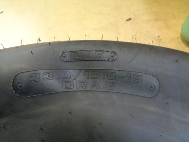 2 HOOSIER DRAG D05 33.0 15.0 15 RACING SLICK TIRES 107" & 107-1/4" 18370 CQ3