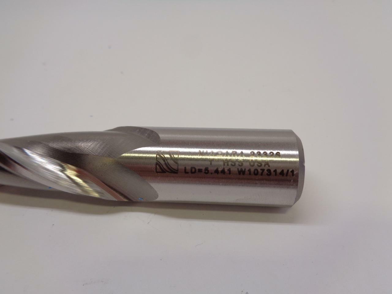 NIAGARA CUTTER HSS ENDMILL S203 2 FLUTE RH SQUARE UNC 1X1X4X6-1/2 23326 EMCBS