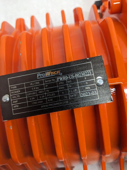 PROWINCH PWR05i 1/2 TON ELECTRIC CHAIN HOIST 2 SPEED 20FT G100 CHAIN NEW BSR3.1