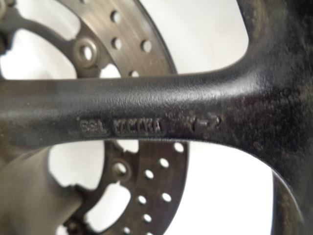USED 5SL YAMAHA Y-Z MOTORCYCLE WHEEL SET BLACK w/ ROTORS 17X3.5 17X5.5 WR