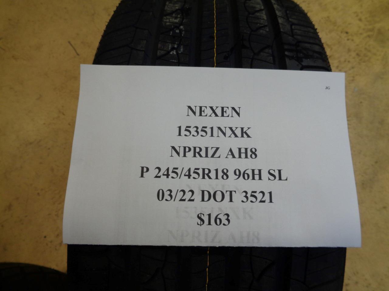 NEXEN NPRIZ AH8 P 245 45 18 96H SL ALL SEASON TIRE 15351NXK BQ4