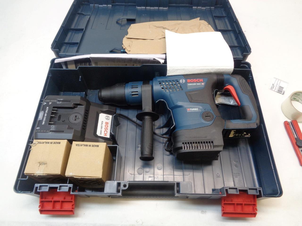 BOSCH 18V BRUSHLESS CORDLESS 1-9/16” SDS-MAX ROTARY HAMMER KIT GBH18V-36CK24 SR
