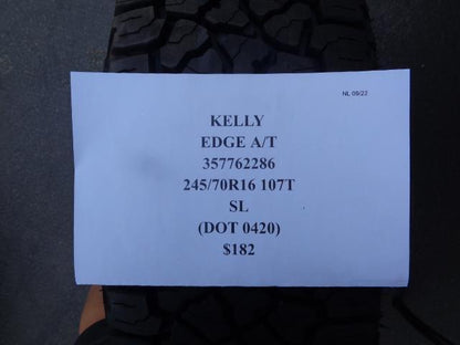 1 KELLY EDGE AT 245 70 16 107T SL 357762286 SU16