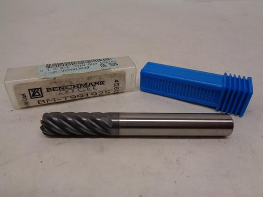 NEW BENCHMARK CARBIDE 3/8x1x3 7FL S/C EM WI.093R ALTISIN DRILL BIT BM-T991925