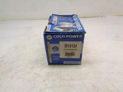 NEW NAPA COLD POWER AC COMPRESSOR 3618124 1988-1995 FORD, LINCOLN, MERCURY R1