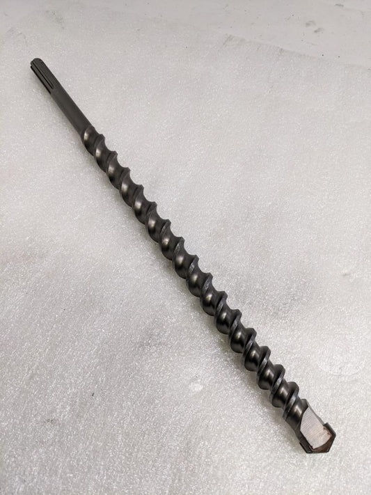 UNBRANDED SDS-MAX CARBIDE TIPPED DRILL 1" X 20-1/2" 4-CUTTER USED D0