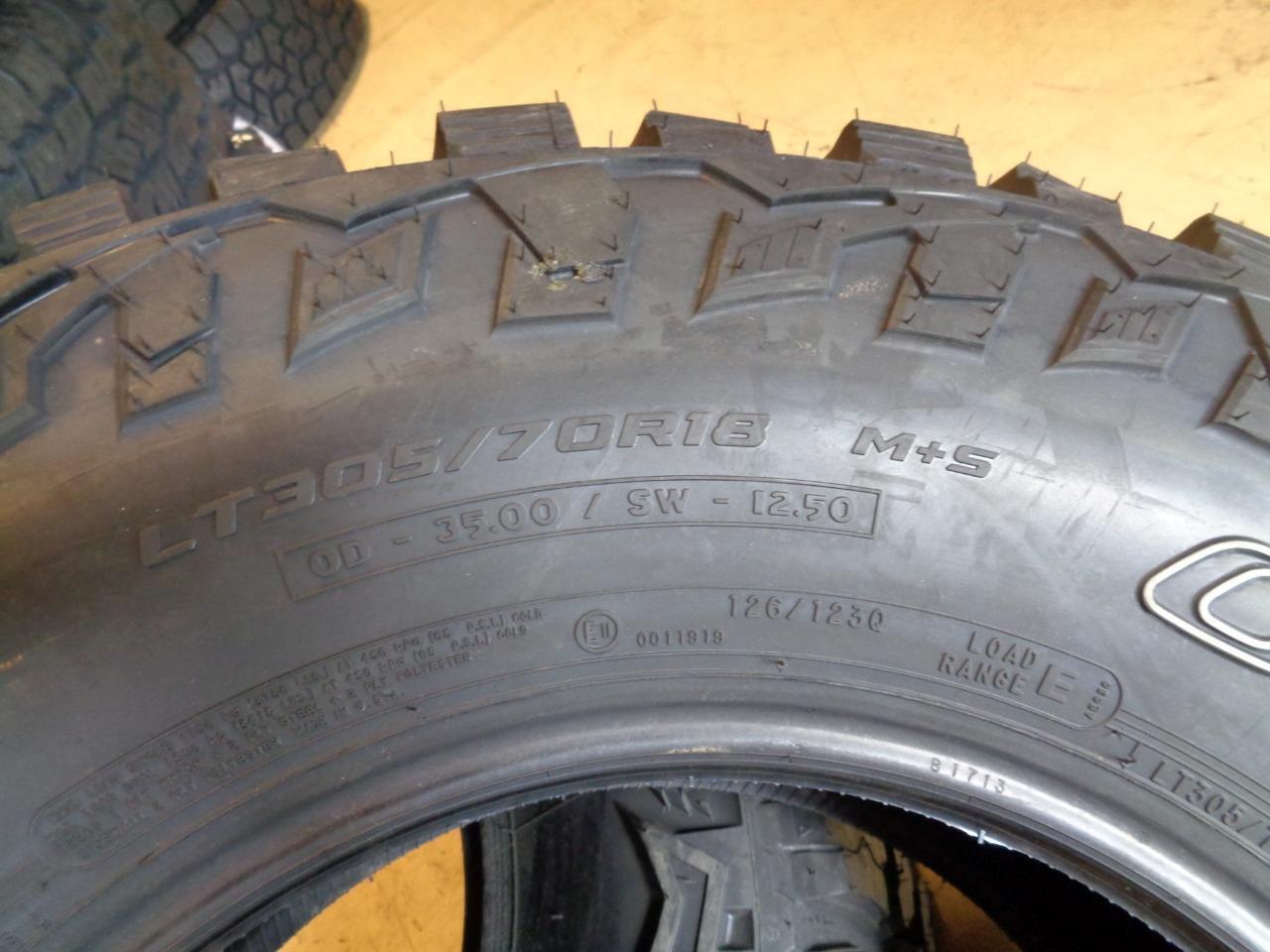 MASTERCRAFT COURSER MXT OWL LT 305 70 18 126/123Q LRE 10PLY TIRE 90000020207 AQ4