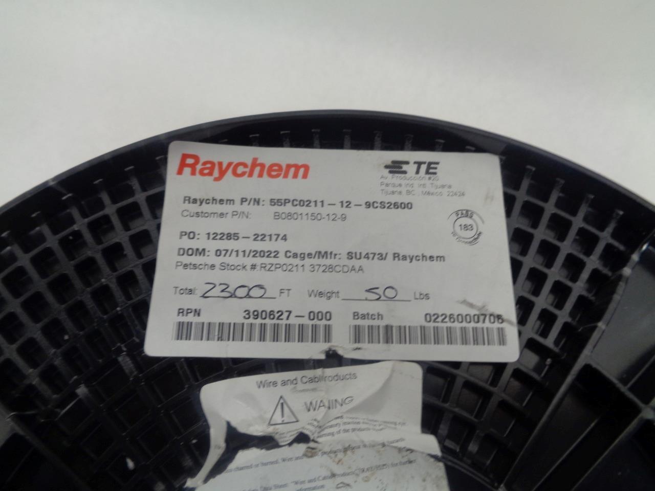 RAYCHEM HOOK UP WIRE 12AWG CL GP INSL600V 55PC0211-12-9CS2600 2300FT R35