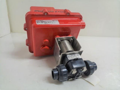 ASAHI SERIES 92 ELECTRIC ACTUATOR 400 TORQUE RHM W/ PVC T-14 DIAPHRAGM VALVE R16