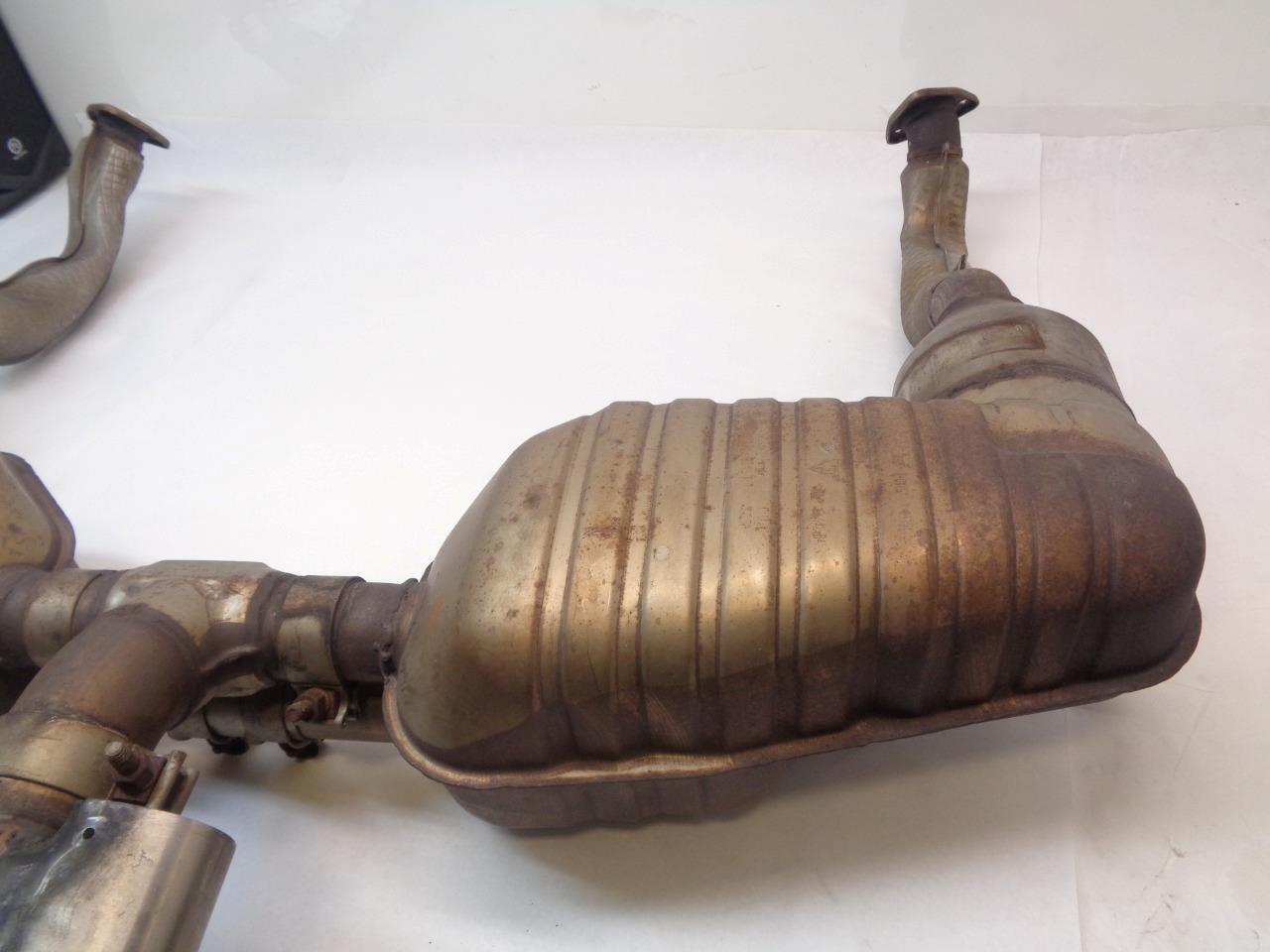2006+ GENUINE PORSCHE 987 CAYMAN BOXTER S EXHAUST MUFFLER & TIP SYSTEM R19