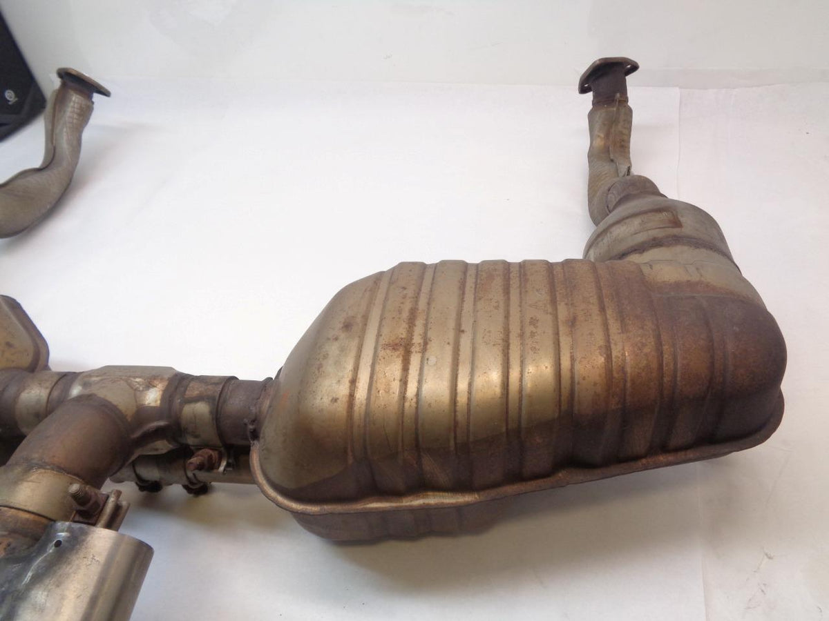 2006+ GENUINE PORSCHE 987 CAYMAN BOXTER S EXHAUST MUFFLER & TIP SYSTEM R19