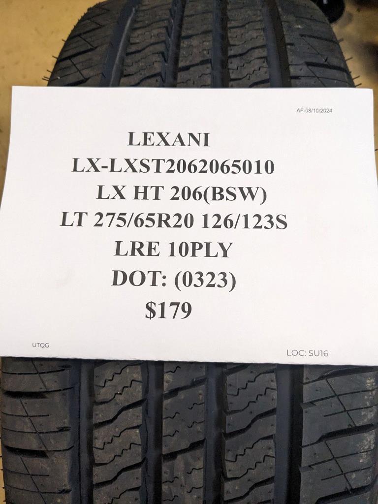 LEXANI LX HT 206 BSW LT 275 65 20 126/123S LRE 10PLY TIRE LXST2062065010 CQ3