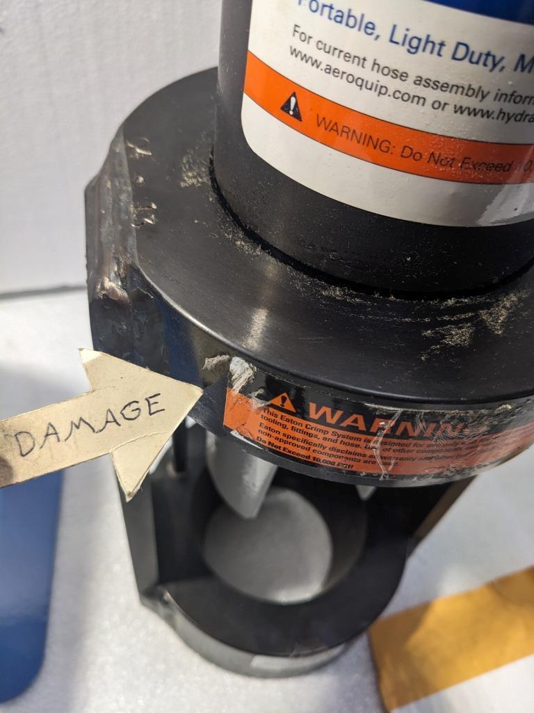 EATON ET1000-001 AEROQUIP PORTABLE HYDRAULIC CRIMPING MACHINE NO PUMP NEW R30