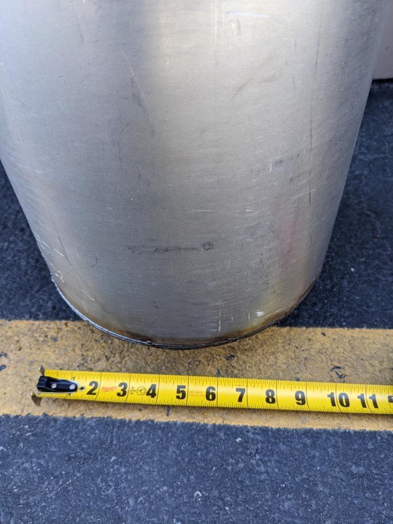 UNBRANDED EXHAUST MUFFLER 50-5/8" OVERALL LENGTH 5" INLET 12/23 NEW B2