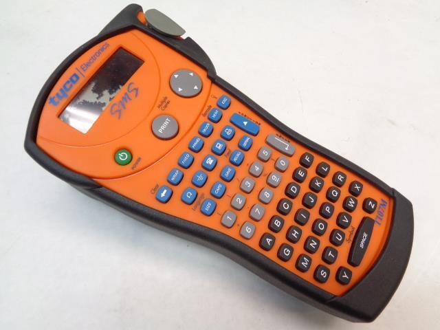 USED TYCO TE T107M-SMS LABEL MAKER W/ LABEL ROLLS R4