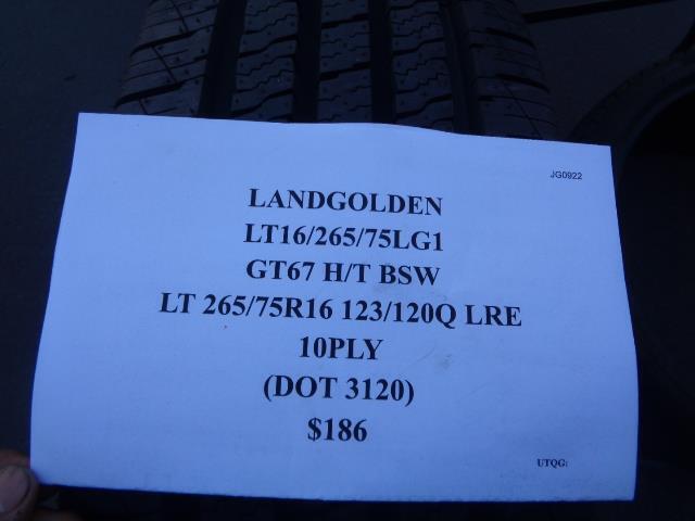 LANDGOLDEN GT67 H/T BSW LT 265 75 16 123/120Q LRE 10PLY TIRE LT16/265/75LG1 SU16