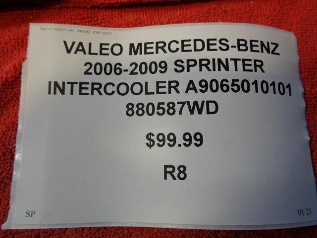 VALEO MERCEDES-BENZ 2006-2009 SPRINTER INTERCOOLER A9065010101 880587WD R8