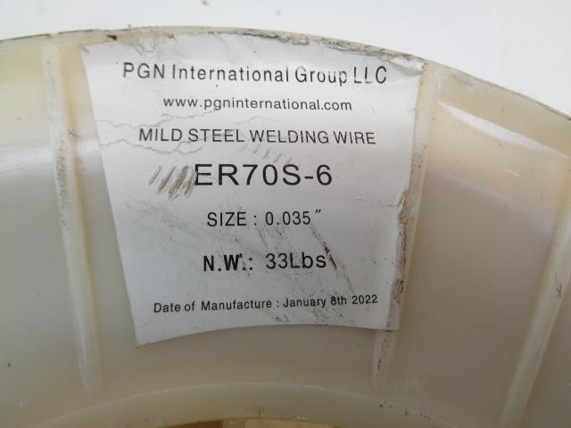 NEW PGN INTERNATIONAL MILD STEEL MIG WELDING WIRE 0.035" 0.9mm 33lbs ER70S-6 R35