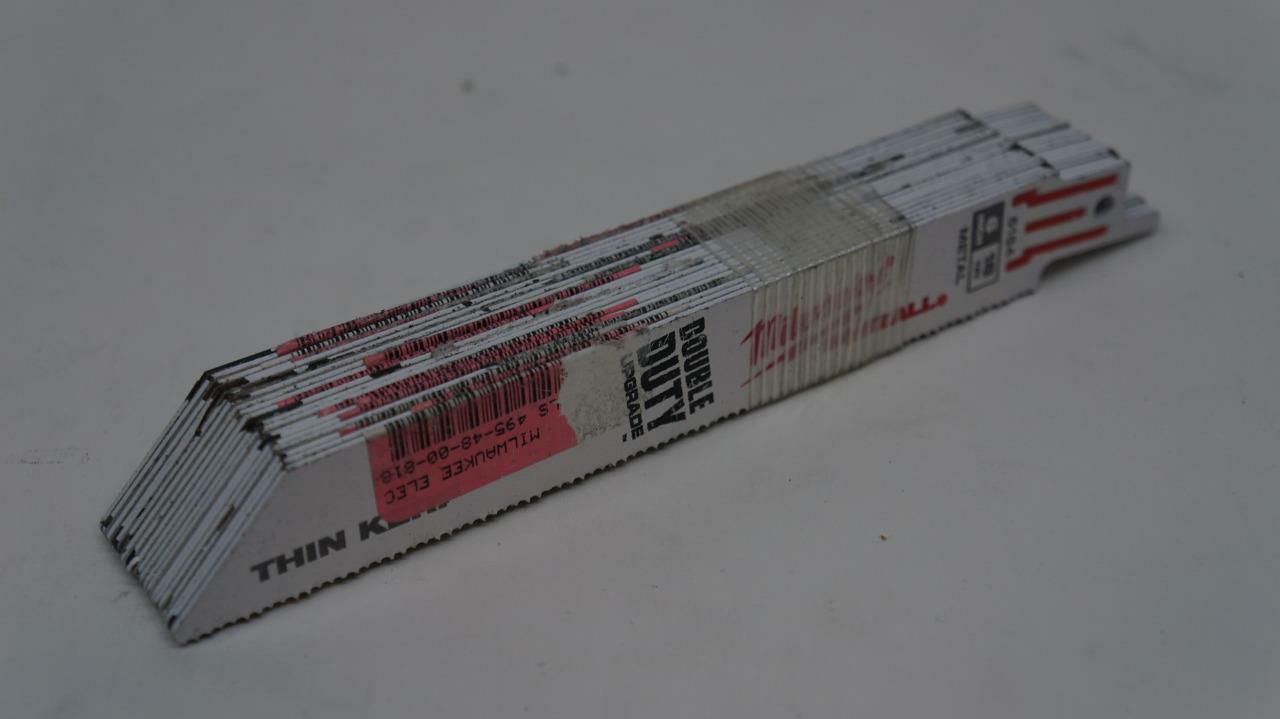 NEW 10 PACK OF MILWAUKEE 12 INCH SAWZALL BLADES 8 TPI, 5711 SP2T1