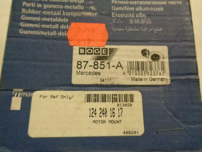 1 NEW BOGE ENGINE MOUNT 87 851 A FITS MERCEDES-BENZ R9TA
