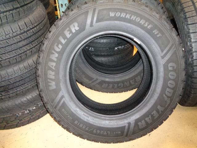 4 GOODYEAR WRANGLER WORKHORSE HT BSW LT 265 70 18 124/121R TIRES 131099944 BQ3